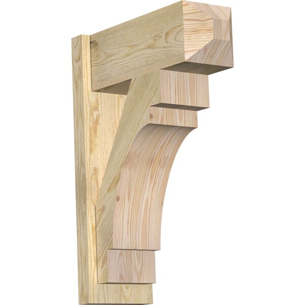Ekena Millwork Merced Rough Sawn Craftsman Outlooker, Douglas Fir, 8"W x 20"D x 28"H OUT08X20X28MRC04RDF - main